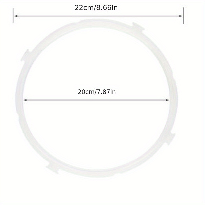 2/4/5/6L 22/24CM Electric Pressure Cooker Silicone Sealing Replacement Ring  Rubber Pressure Cooker Pot Replace Seal Circle Ring