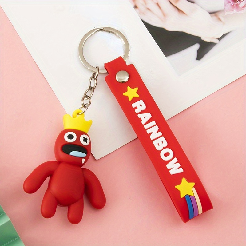 Red Rainbow Friends Keychain