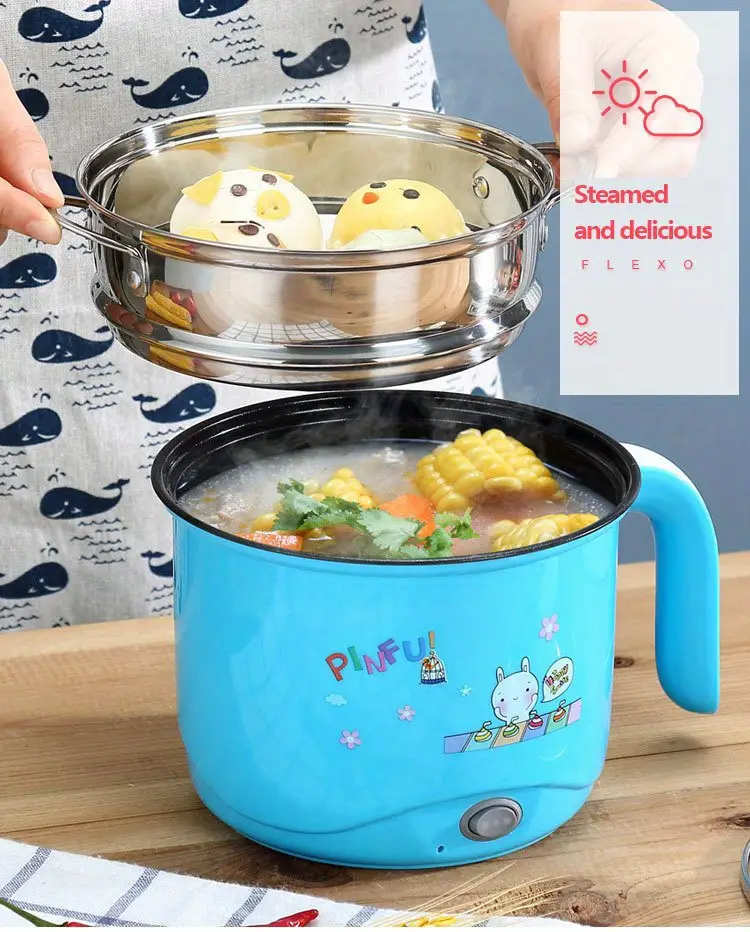6 9inch small power hot pot student dormitory porridge cooking noodle cooker multi functional cooking fire adjustable 1 8l details 15