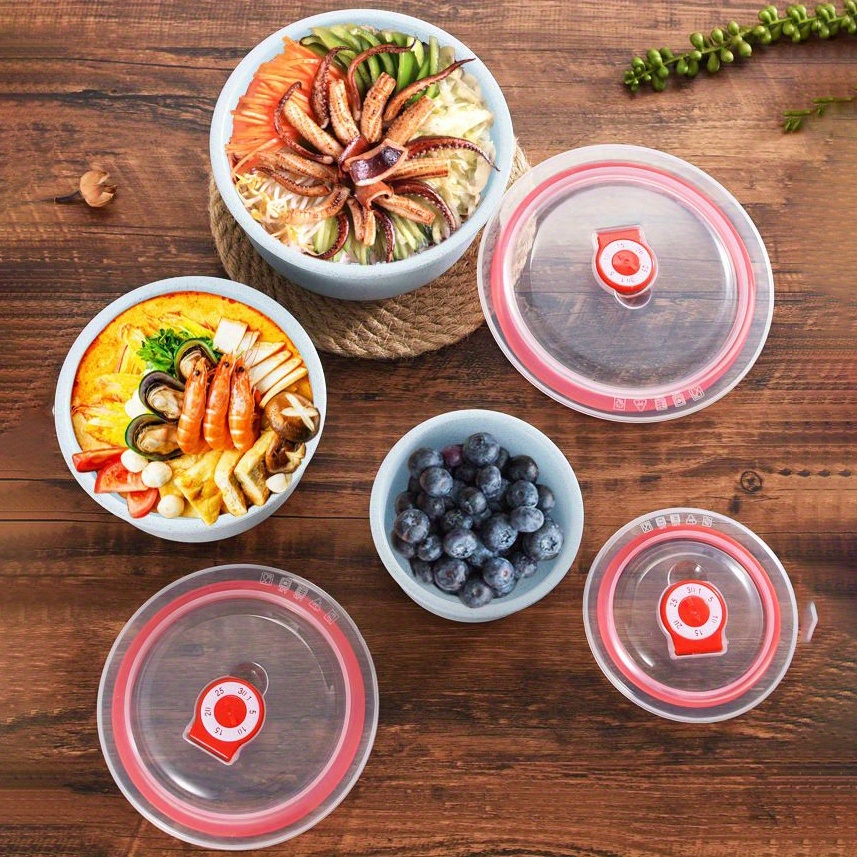  SIHKO Wheat Straw Cereal Bowls with Lids, Microwavable Bowls  with Lids, Storage and Serving Bowls with Lids, Small Mixing Bowls for  Kitchen, Salad and Soup Bowls with Lids, Set of 3 (
