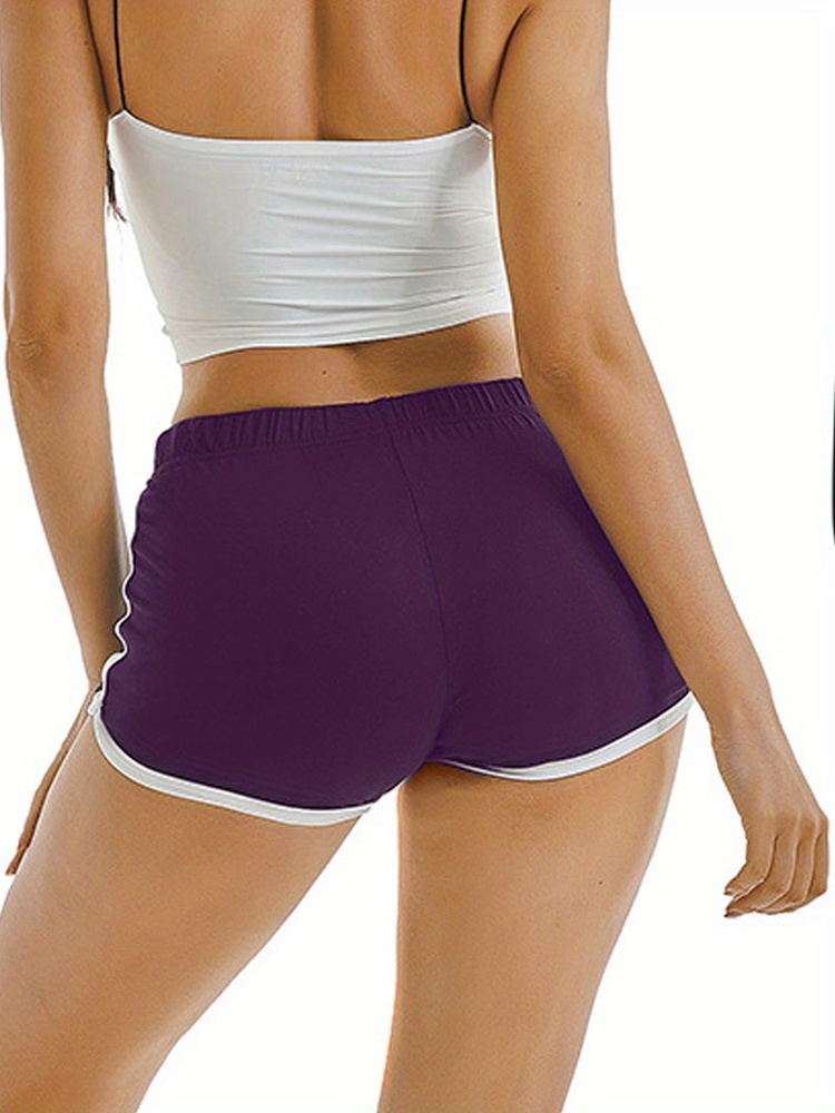 Yoga shorts for women Fashion Women's Irregular Ladies Casual Pants Elastic  Waist Yoga Shorts crz yoga leggings yoga mats for home workout Purple XL