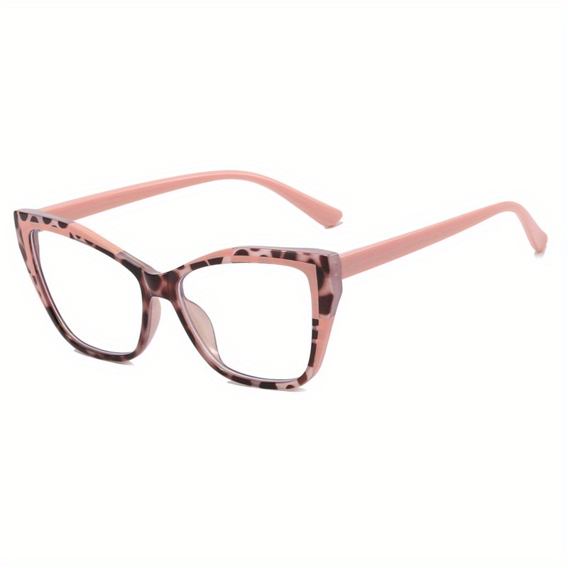 Clear Lens Cat Eye Glasses TR90 Frame Anti Blue Light for Computer Phone