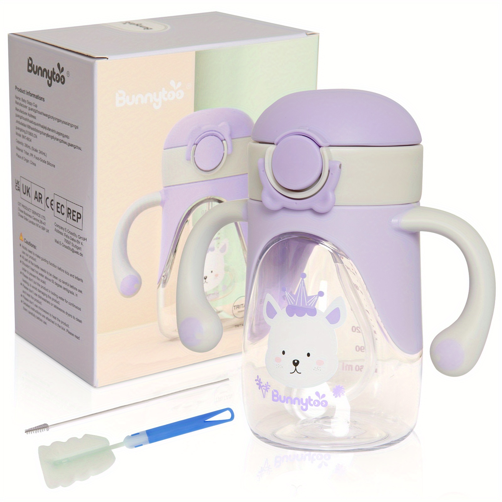 Twin Handle Spill Proof Baby Cup Sippy Cup No Spill BPA Free 8oz 6m+ Toddler,  1 - Kroger