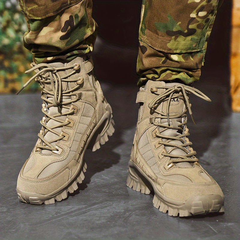 Botas Tácticas Militares Para Hombres, Botas De Combate Antideslizantes Resistentes  Al Desgaste Para Senderismo Al Aire Libre, Echa Un Vistazo A Las Ofertas  De Hoy Ahora