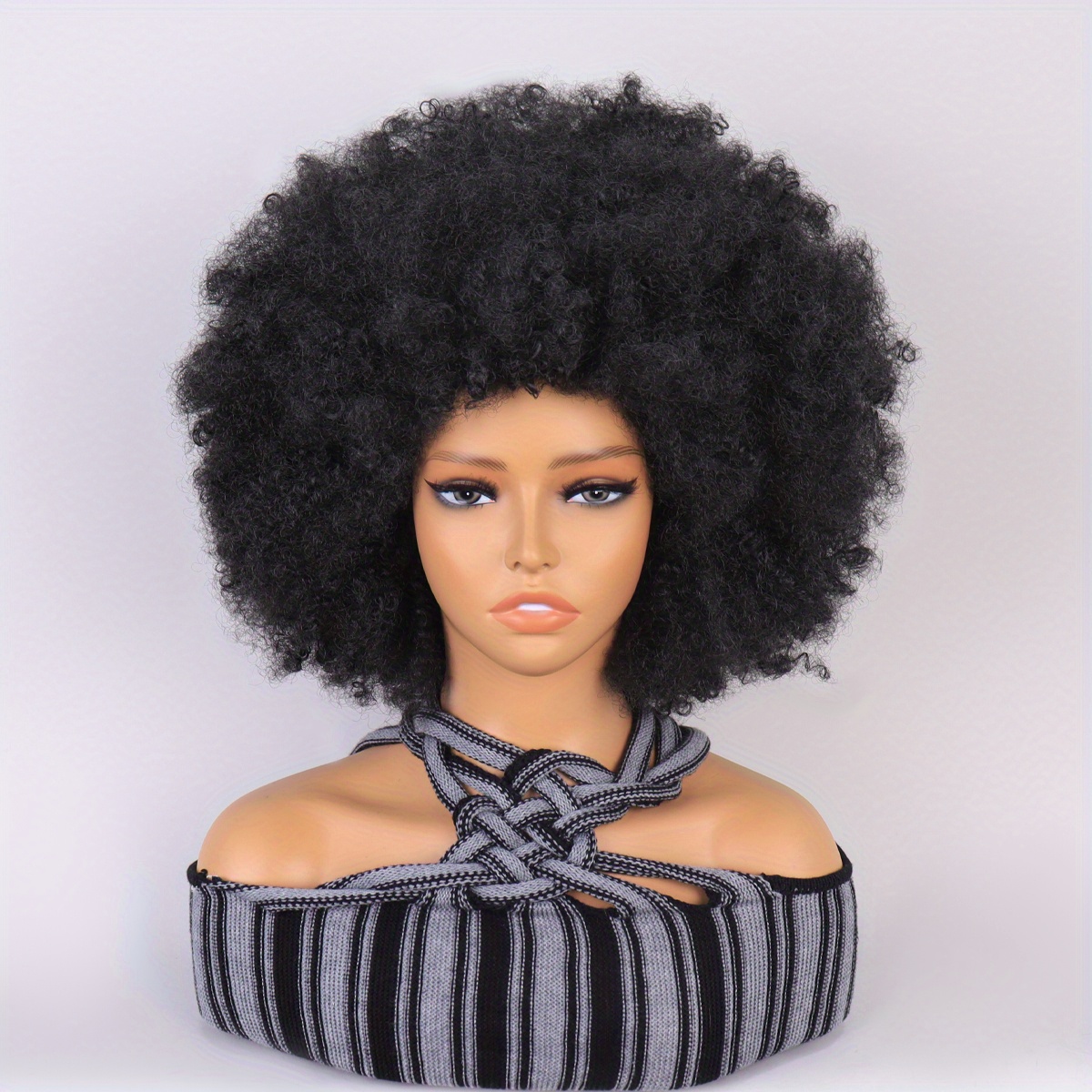 Synthetic Afro Wig Women Afro Hair Wig Short Temu