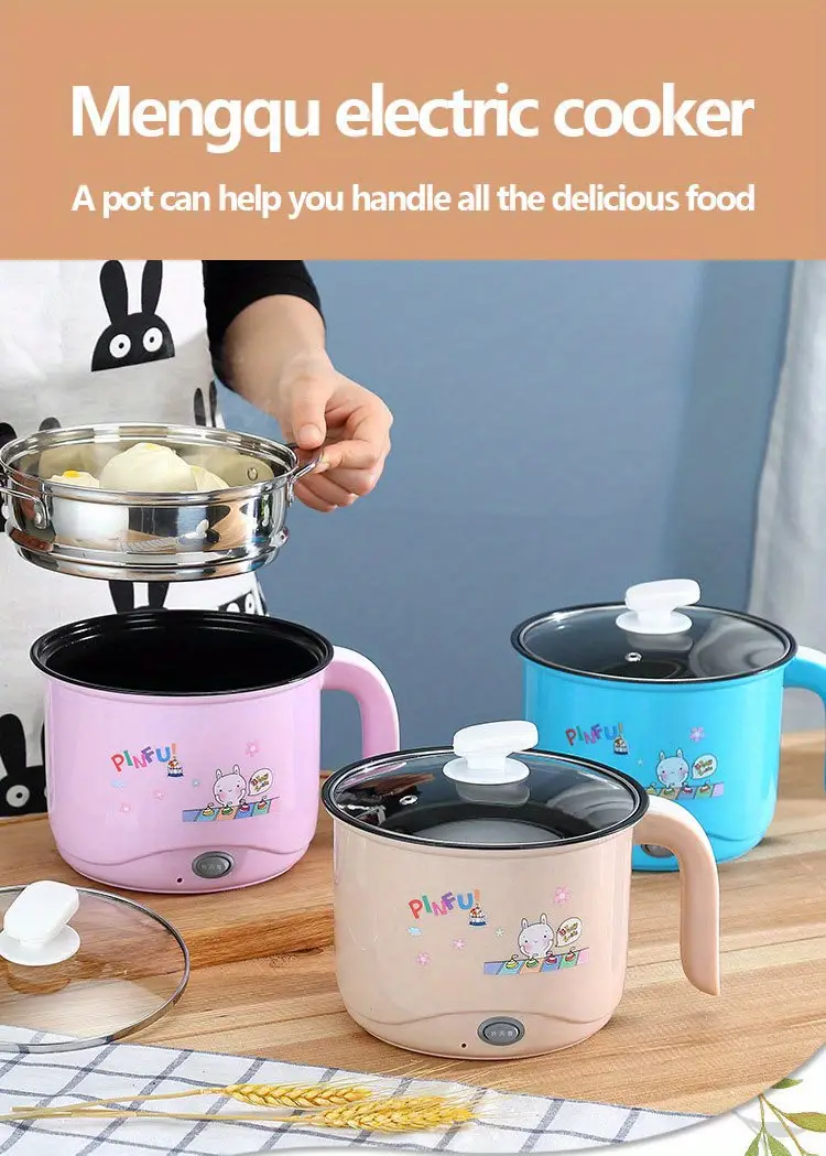 6 9inch small power hot pot student dormitory porridge cooking noodle cooker multi functional cooking fire adjustable 1 8l details 1