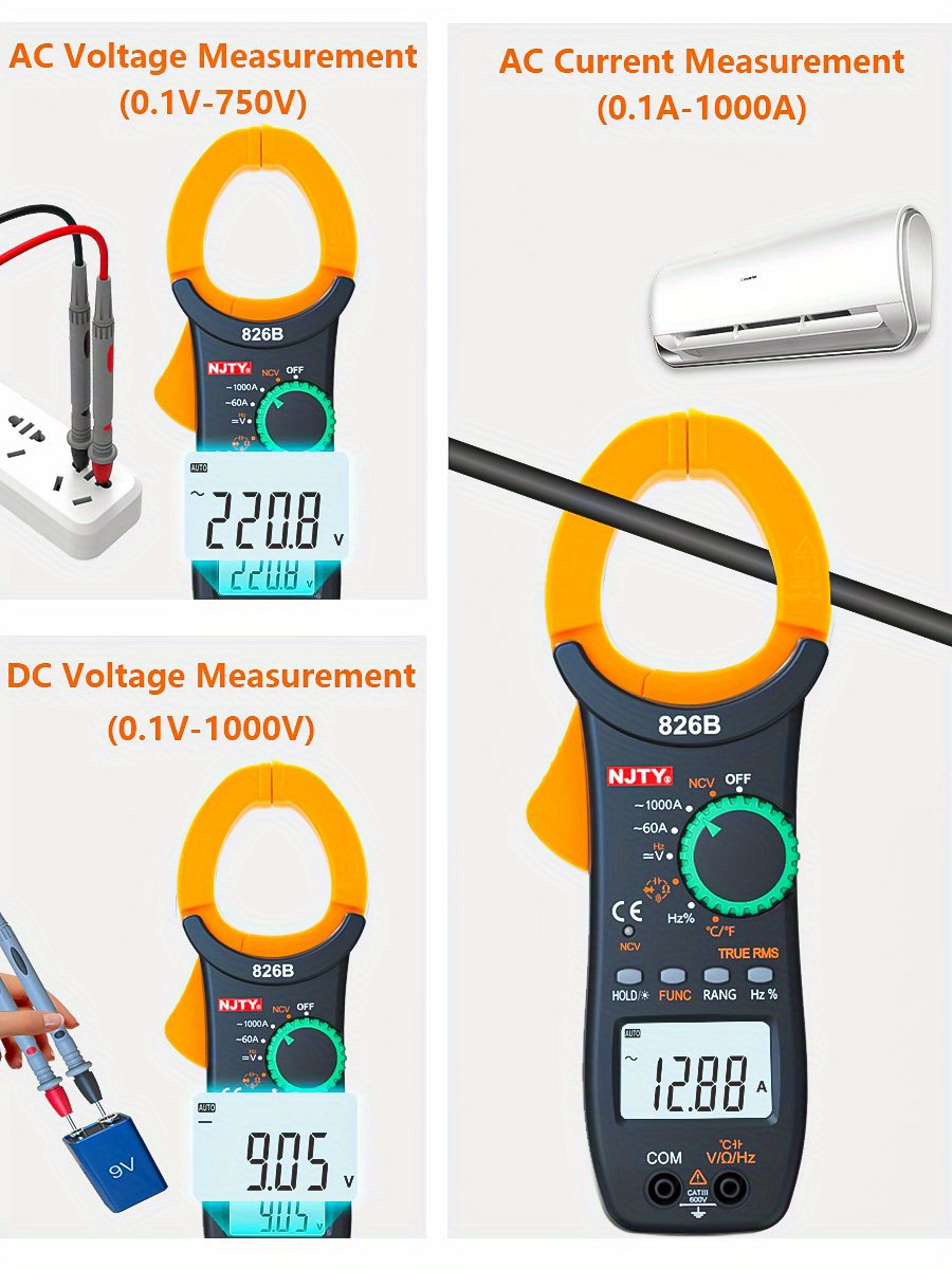 Pinza Amperimétrica QTM-1000D Quality - Refrigeración Barbosa