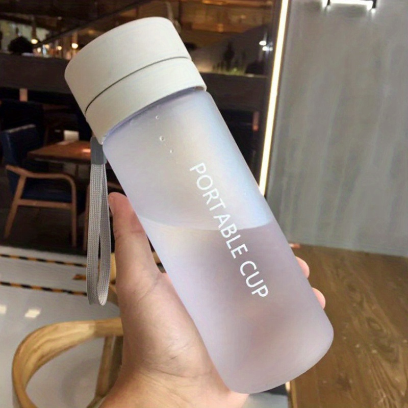 1pc 800ml Matte Finish Portable Outdoor Sports Water Bottle