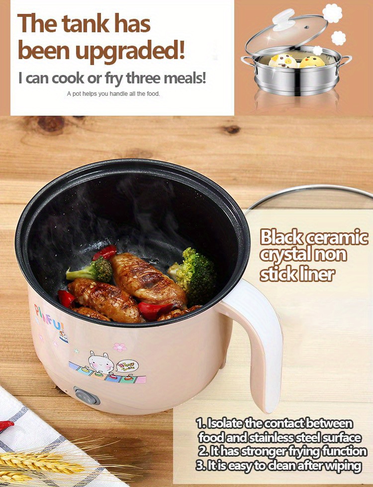 Small Electric Cooker For Instant Noodles And Hot Pot - Capacity, Easy To  Clean, Smokeless Cooking, Ideal For Dormitories And Students - Temu United  Arab Emirates