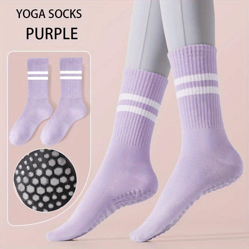 1 Paar Yoga-Mittelfußsocken, Rutschfeste Gestreifte Bequeme Socken