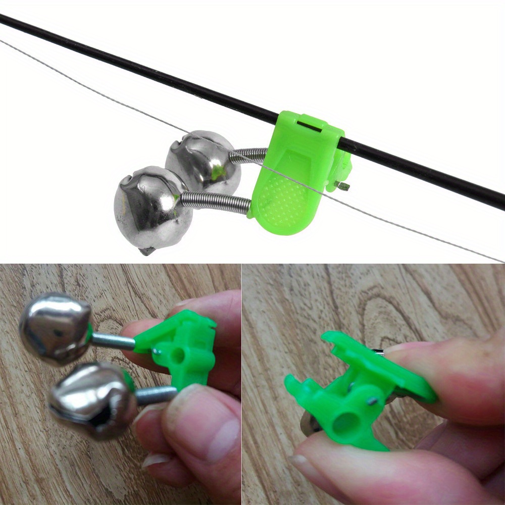  Double Fishing Rod Alarm Bells Stainless Steel Fishing