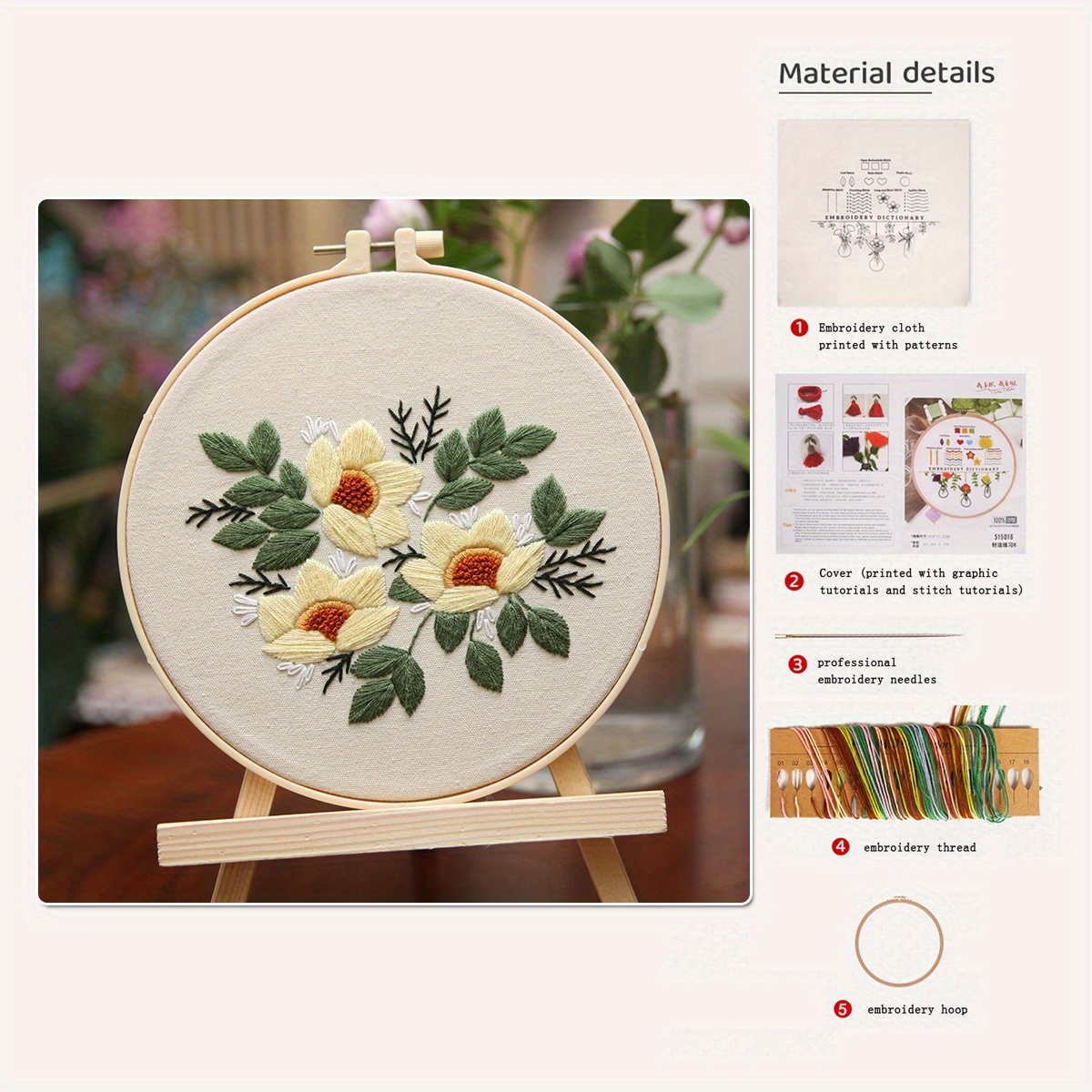 3d Diy Embroidery Kits Cross Stitch Kits For Beginner Needlepoint Kits For  Adults Handmade Embroidery Home Deocration - Temu Spain