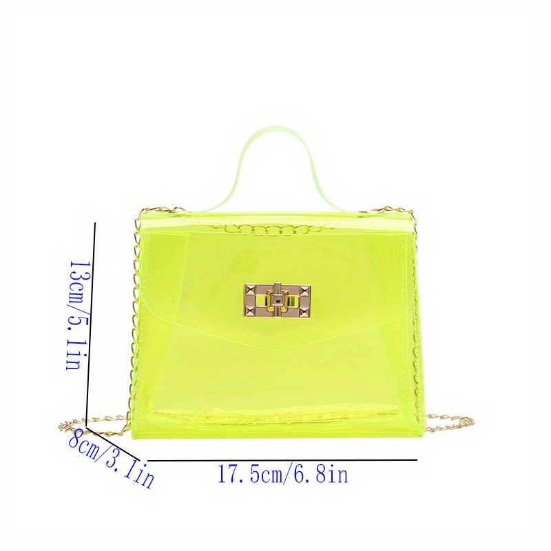 Mini Bolsos Transparentes Mujer Bolso Cruzado Cadena Moda - Temu