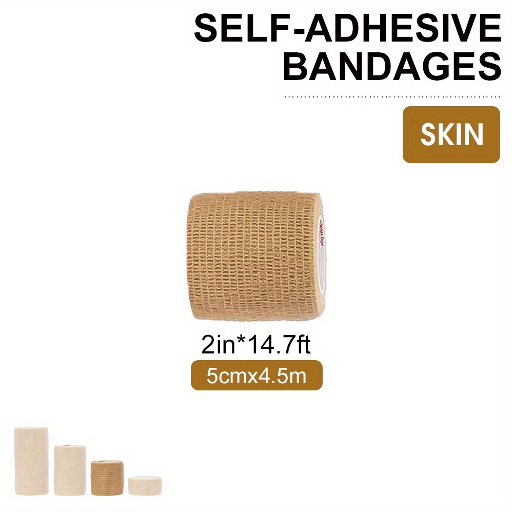 Kindmax Elastic Self Adhesive Bandage Multiple Size - Temu