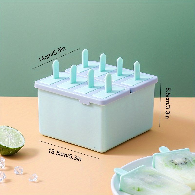 8pcs Ice Pop Molds Popsicle Maker Ice Bar Maker Diy Ice Pop Maker Easy ...