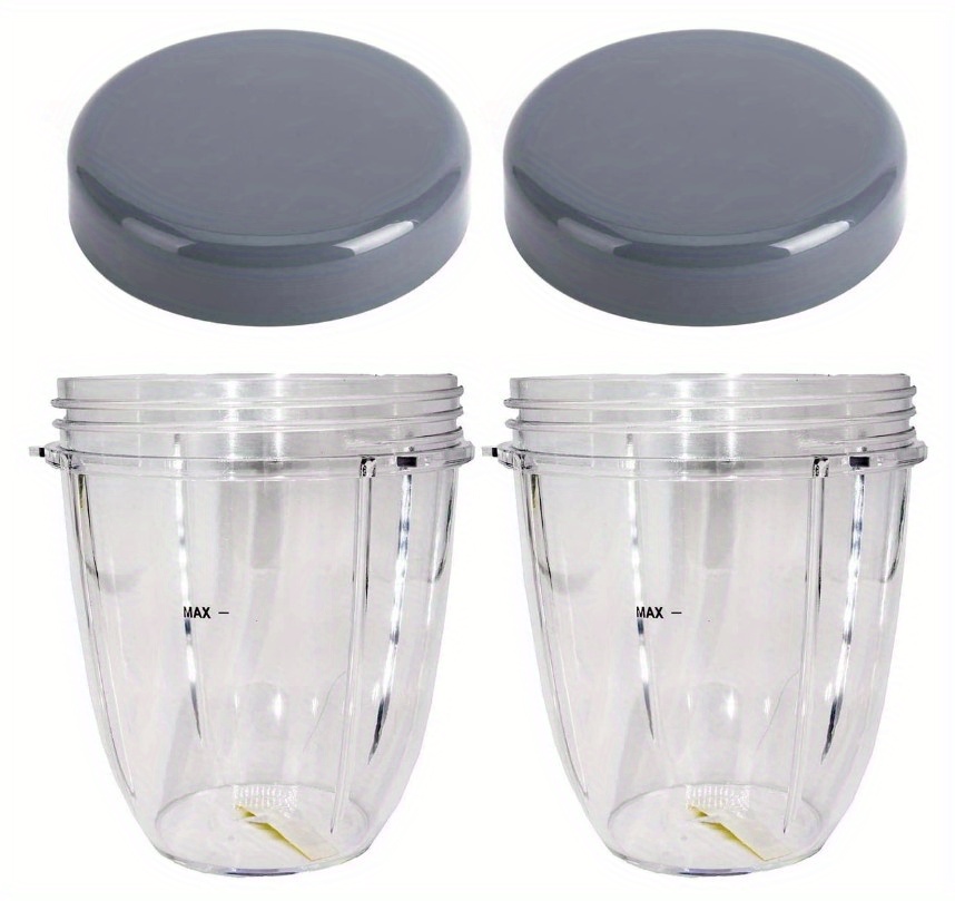 popular   2pcs 18oz replacement cups with lids for   600w 900w blender food contact safe plastic juicer containers details 1