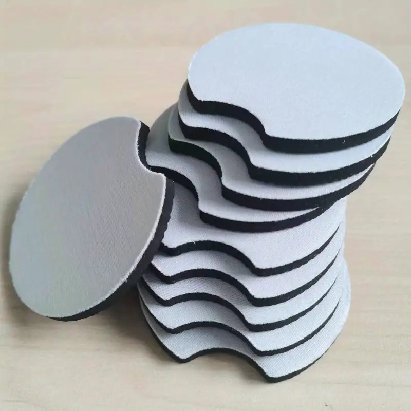 10PCS Neoprene Sublimation Blank Car Coasters, 2.75 In Circular Opening  Blank Sublimation Coasters For Thermal Sublimation DIY Crafts, Car Coasters