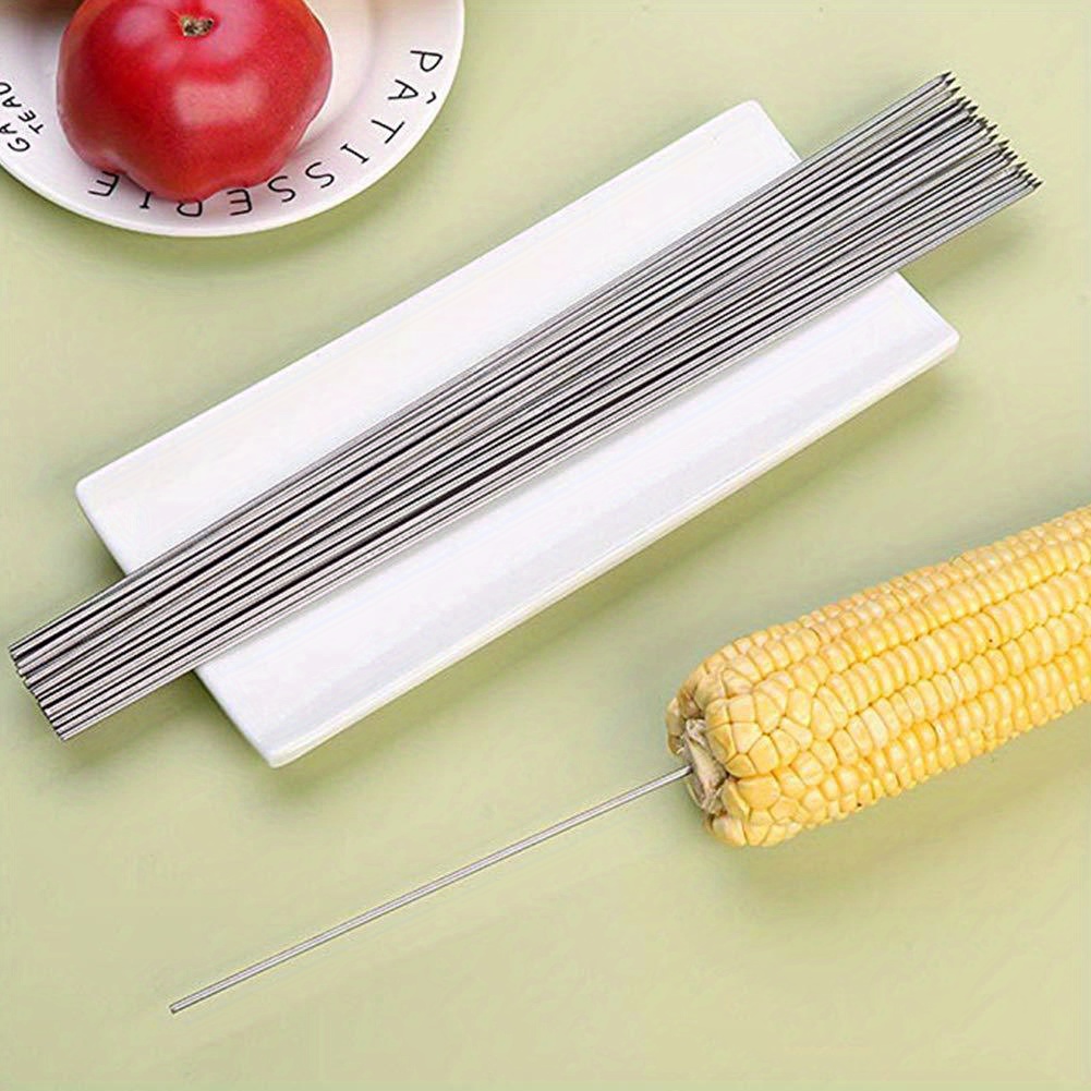 Stainless Steel Bbq Skewers Multifunctional Grilling Needles For