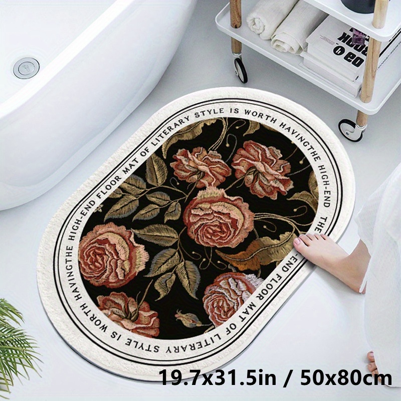 Small Fresh Expansion Flower Diatom Mud Floor Mat Bathroom