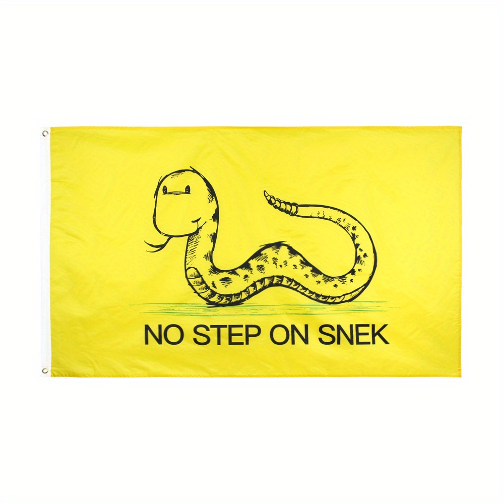 Don't Step On Snek Flag No Step On Me Flags Polyester With - Temu