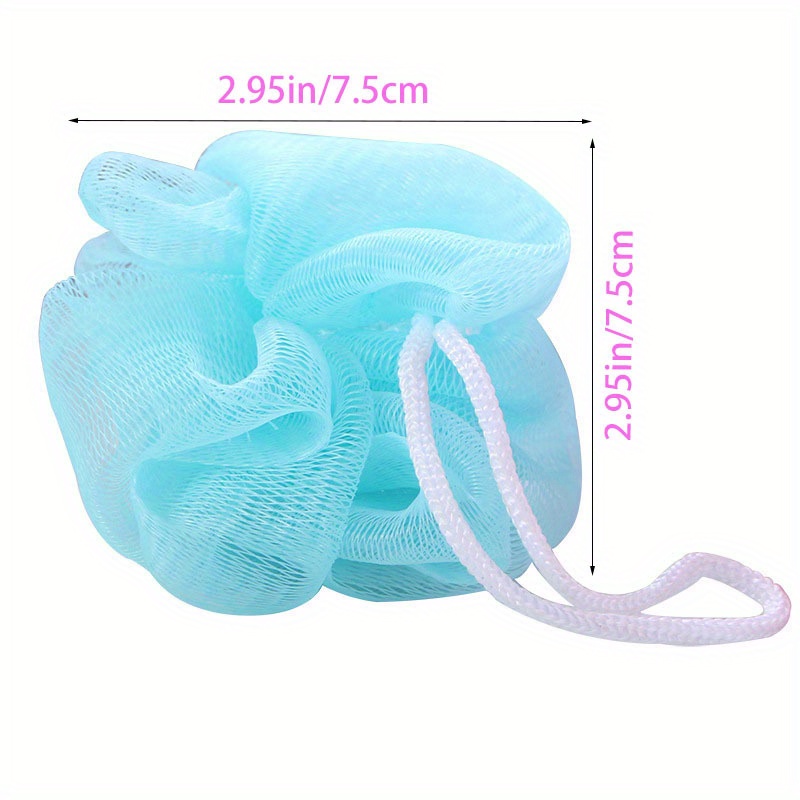 Soft Body Bubbles Sponge Bath Ball Nylon Scrubber Loofah Temu
