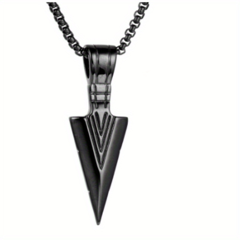 Hip Hop Necklace Men Shield Triangle Self Defense Pendant - Temu