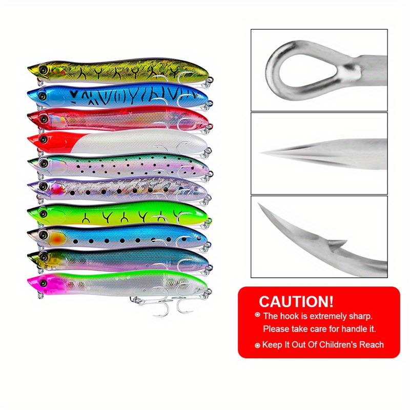 Bionic Popper Fishing Lure Floating Tackle Catching Fish Temu New Zealand