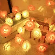 led rose flower string lights 10 leds rose lamp fairy string lights for indoor outdoor diy lights decorations for mothers day valentines wedding garden party with battery box battery not included details 0