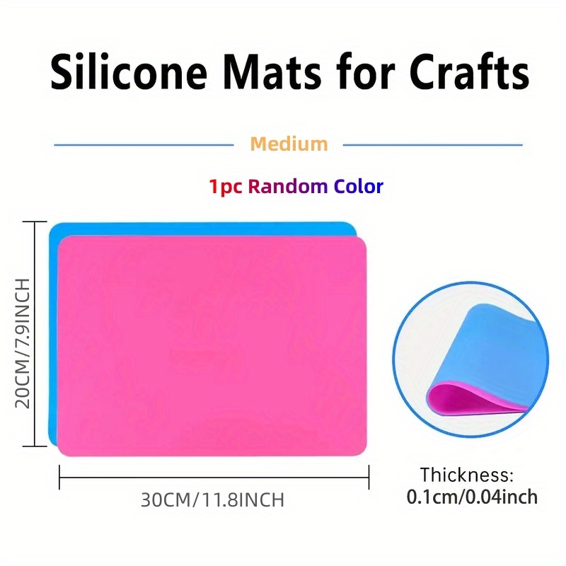 Silicone Painting Sheet Soft Craft Mat Placemat with Paint Cup and
