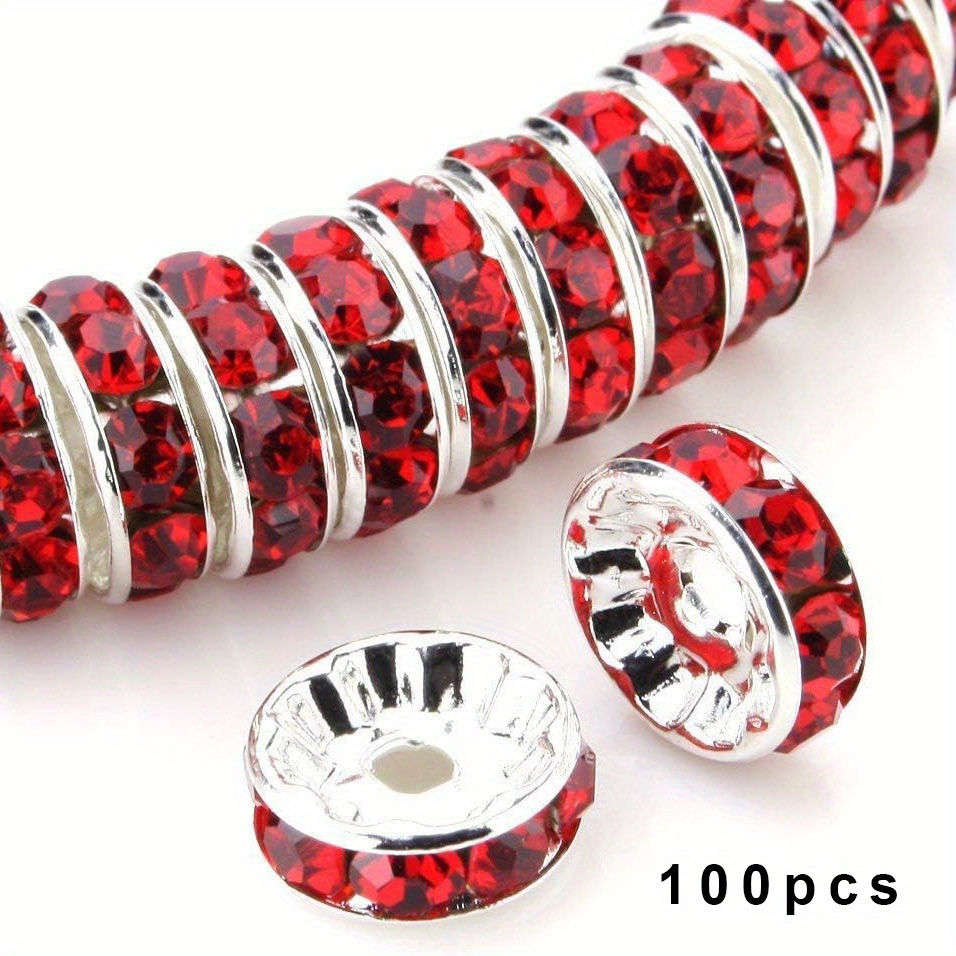 Ccb Spacer Beads Plastic Rondelle Plated Beads For Diy - Temu