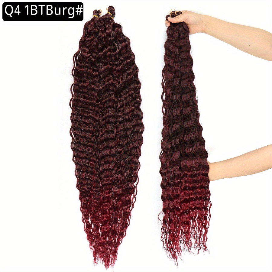 Deep Wave Twist Crochet Hair Extensions Synthetic Crochet - Temu