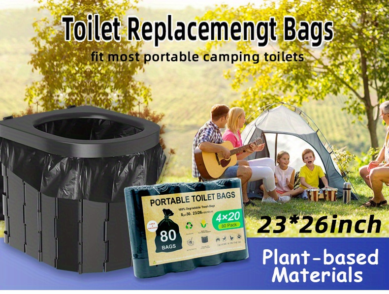 8 Gallon Disposable Household Garbage Bag, Thickened Biodegradable Garbage  Bag, Outdoor Camping Foldable Toilet Waste Bag, Toilet Urinal Dirt Storage  Bag, Trash Bag, Cleaning Supplies, Household Gadgets - Temu