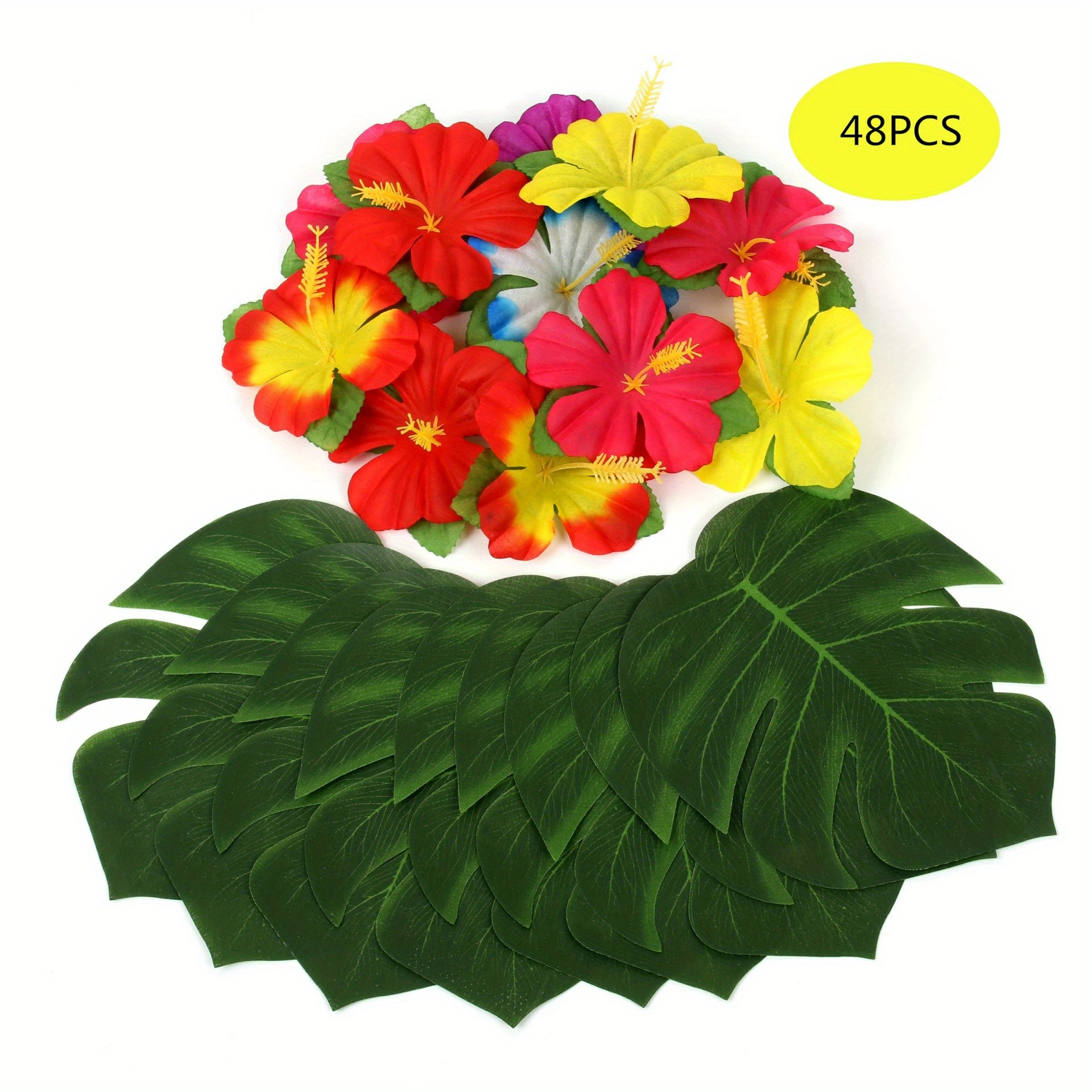 Assorted Artificial Tropical Leaves Vibrant Golden green - Temu