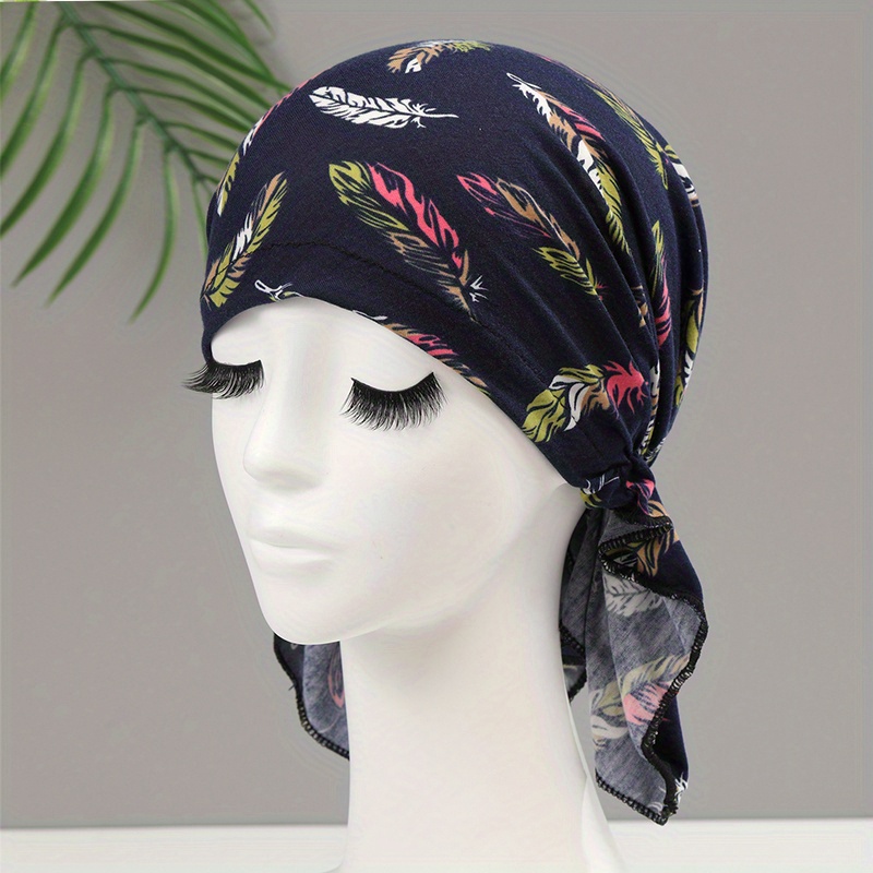 Baseball Cap Scarf Breathable Cotton Visor Casual Athletic Style Head Cover for Women I Royal Blue