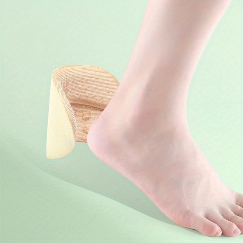 1pair Heel Sticker Anti-Drop Heel High Heel Shoes Heel Anti-Wear Foot Sticker Shoes Big Change Small Artifact, Loafer Shoes Half Size Pad, Change One Size Change Half Size Length 3.58in/9.09cm Width 2.05in/5.21cm