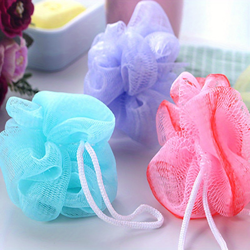 Soft Body Bubbles Sponge Bath Ball Nylon Scrubber Loofah Temu