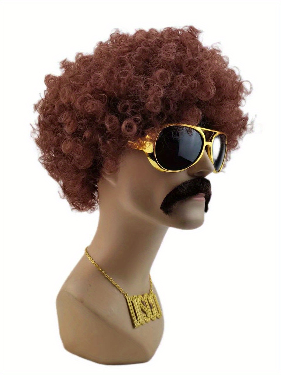 Lvefyti 5 Stück Disco Kostüm Set, 70er Jahre Bekleidung Herren Afro Perücke  Sonnenbrille Halskette Herrenhemd kostüm für 70s 80s Jahre Accessoires  Cosplay 70er Jahre Kostüm Thema Party Disco Fever(M) : : Spielzeug
