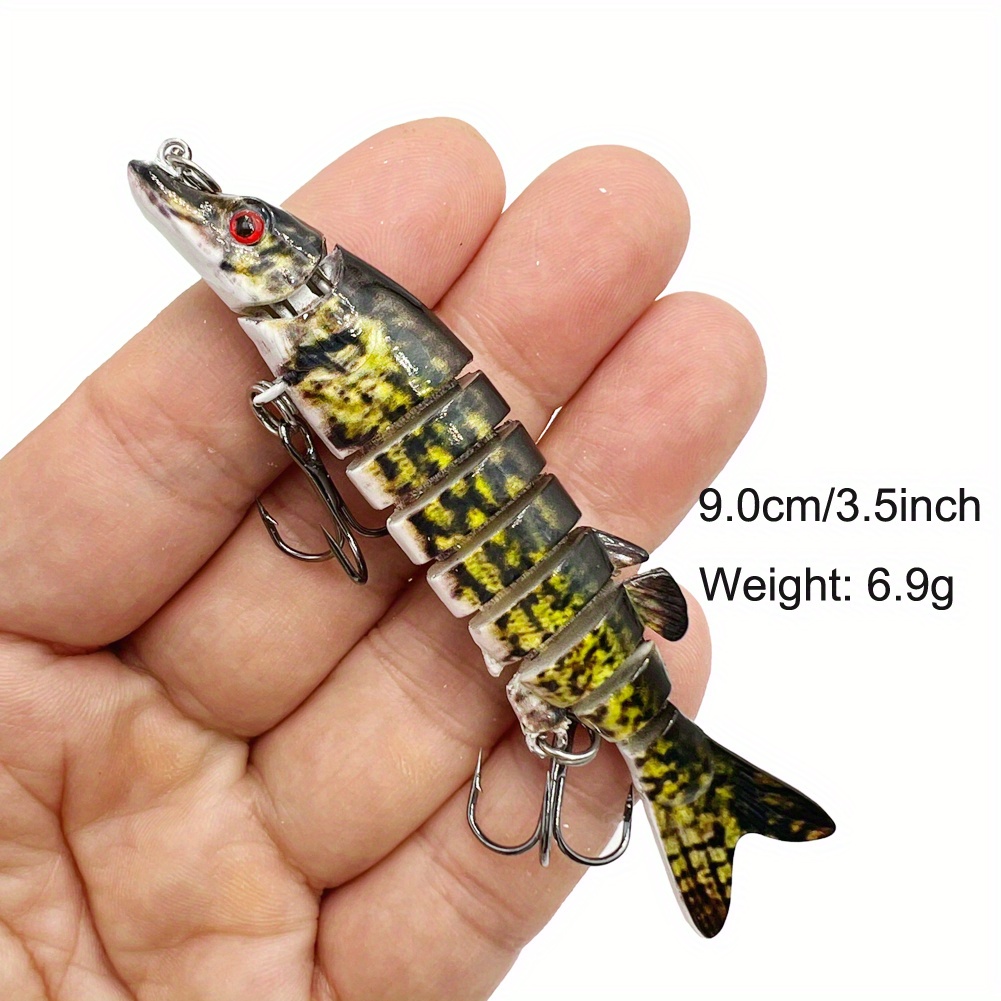 4 Size Sinking Wobblers Fishing Lures Multi Jointed Swimbait