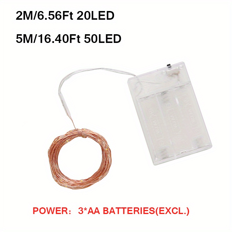 Led Copper Wire Fairy Lights Energy Efficient Fairy String Temu