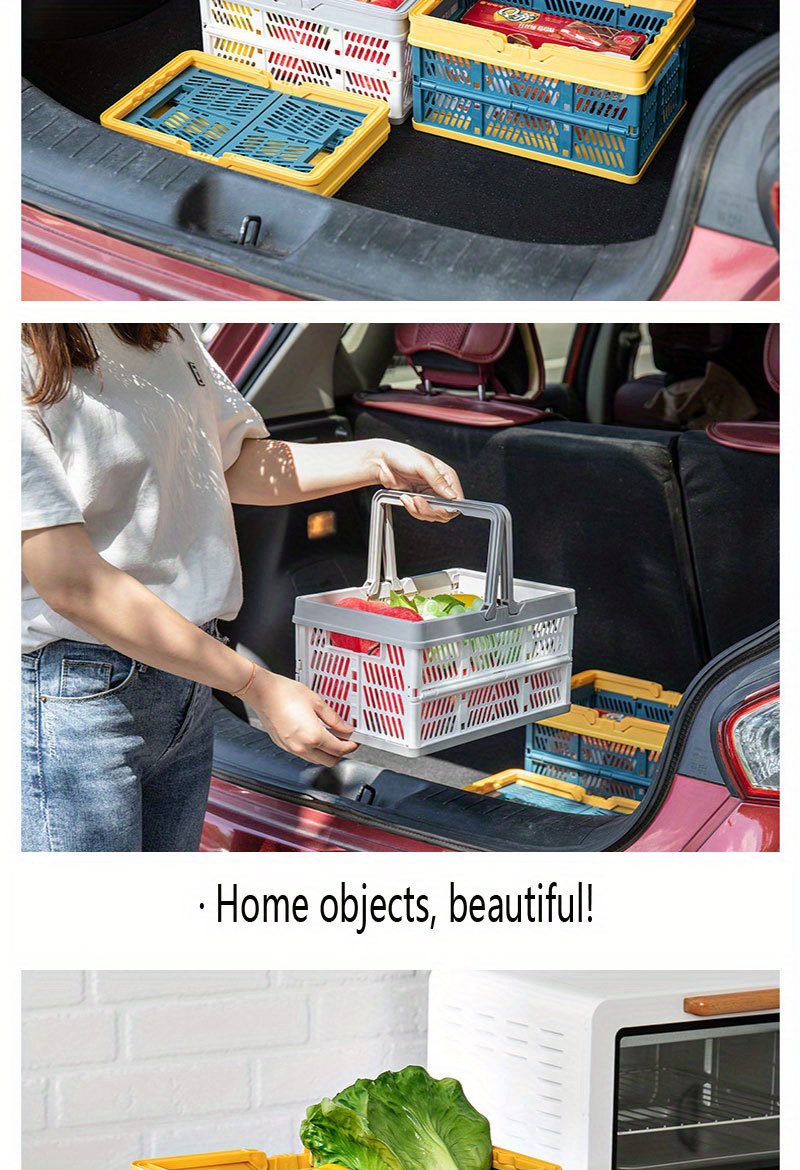 Picnic Basket Storage Basket Kitchen Storage Organizers Temu