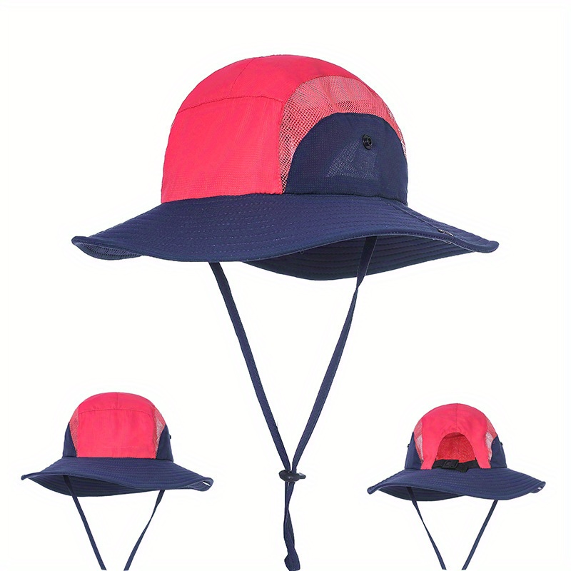 1pc Mens Sunshade Big Brim Hat Sun Protection Cycling Mountaineering Fishing  Outdoor Bucket Hat - Jewelry & Accessories - Temu Philippines