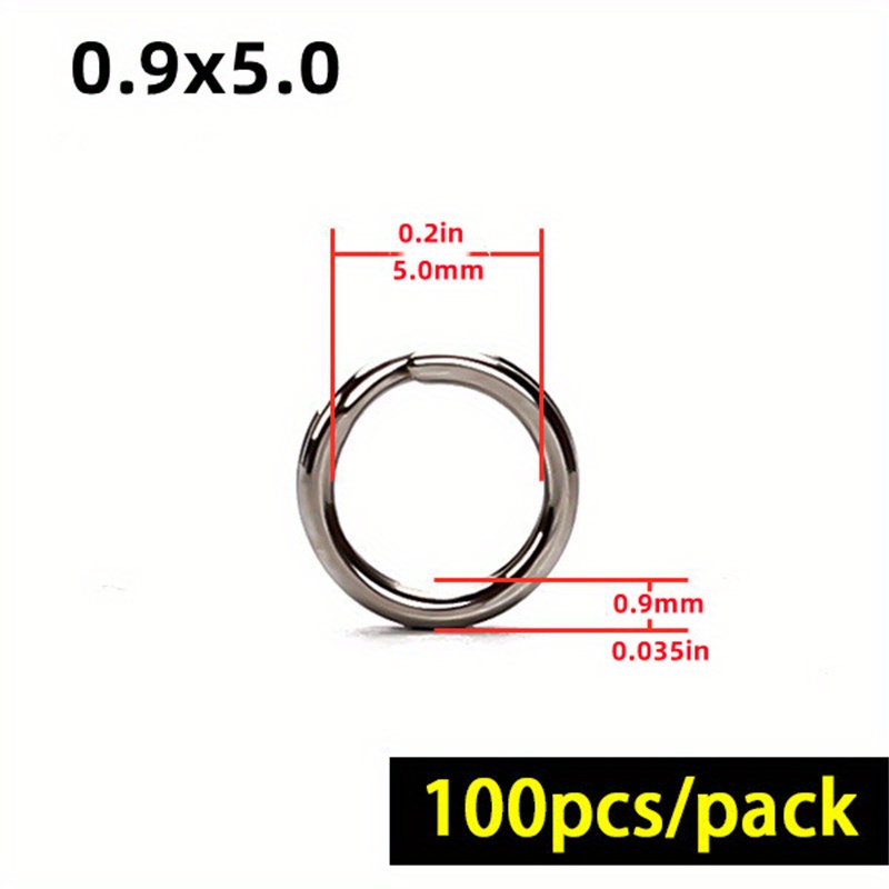 Durable Stainless Steel Split Rings For Fishing And Key - Temu Canada