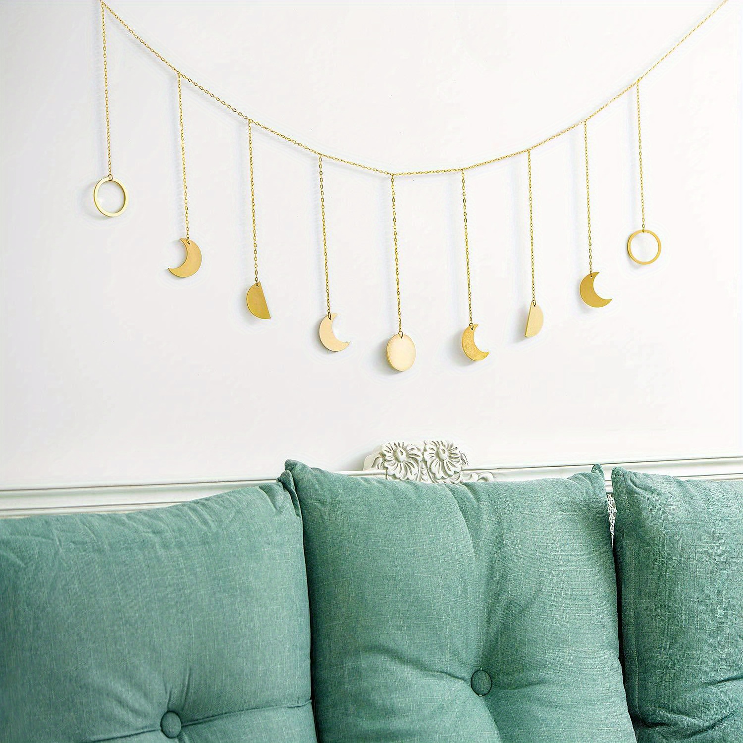 Moon Phase Wall Hanging Boho Decor Garland Hanging Art - Temu Australia