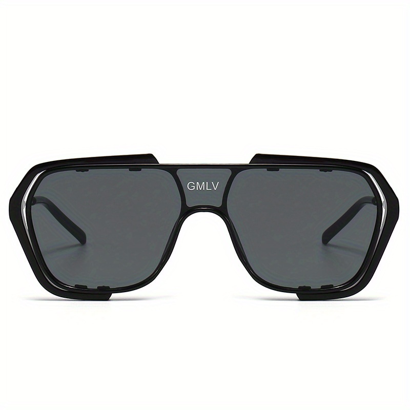 Oversized Square Frame Fashion Sunglasses Women Men Y2k One - Temu