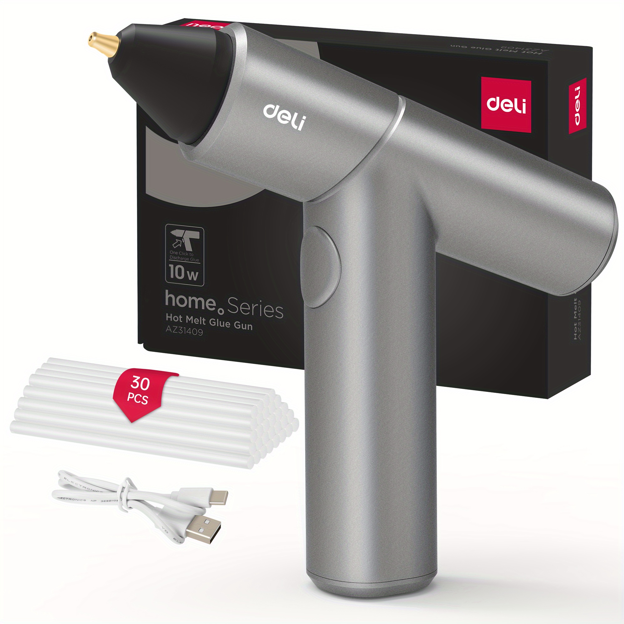 Deli Cordless Hot Glue Fast Preheating Glue Gun Kit with 30 Pcs Mini G –  Deli BestMate