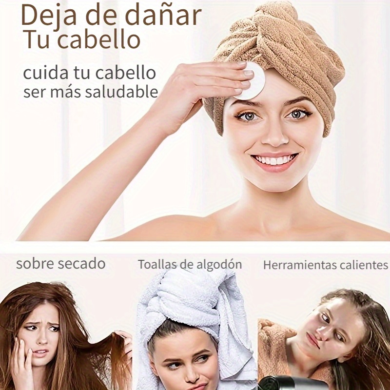 Anti Frizz Super Envoltura de toalla de microfibra absorbentes de secado  rápido de envolturas envolturas de secado de cabello para mujeres con el  botón - China Envolturas de secado de pelo y