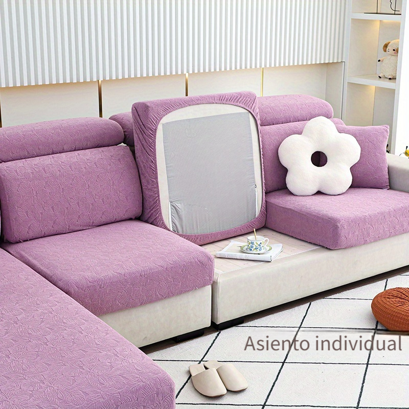 HOTNIU - Funda elástica para sofá de 4 plazas con estampado, protector  universal de muebles con 1 funda de almohada (tamaño extra grande, pluma  negra)