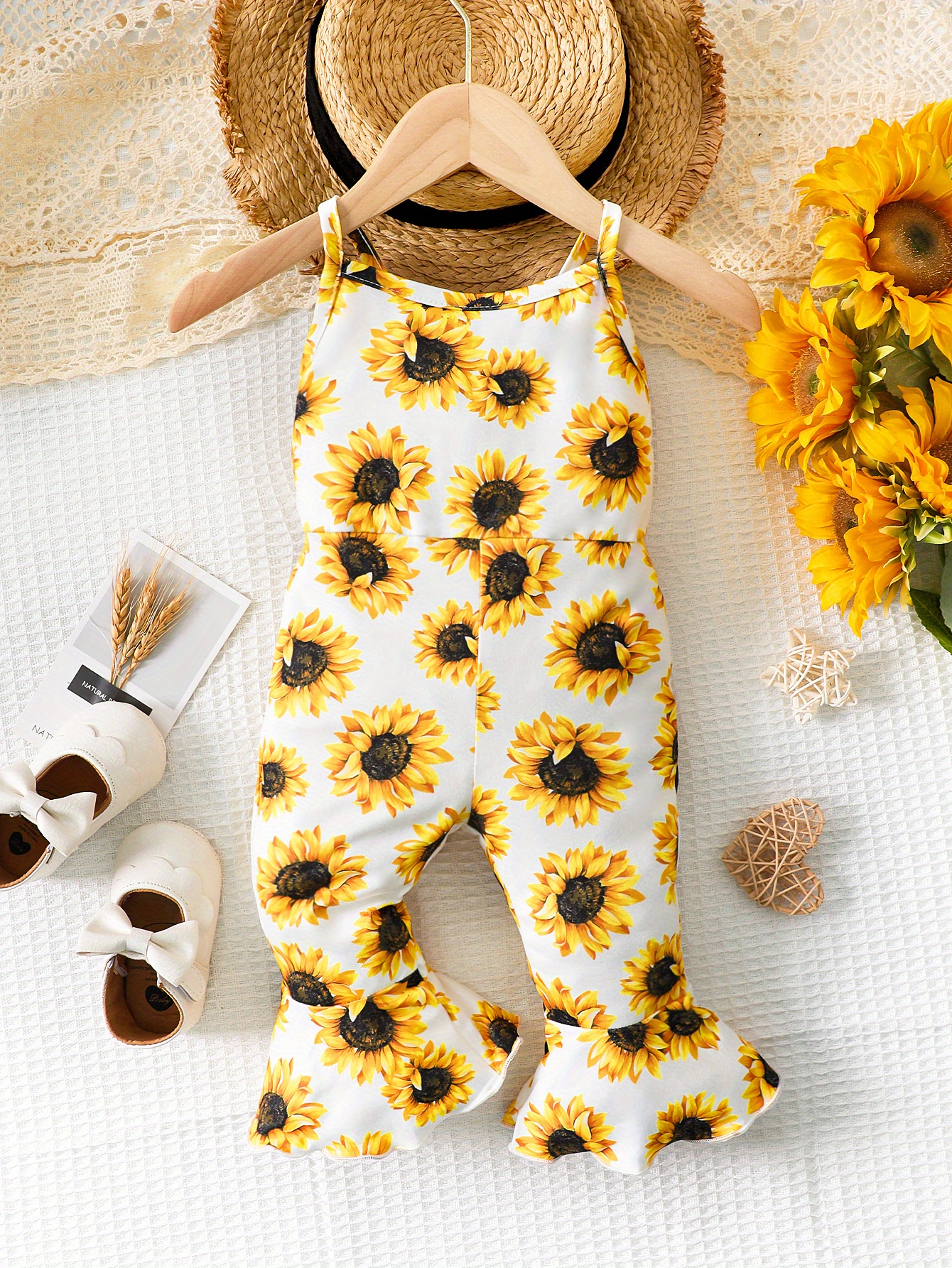 Baby sunflower cheap romper