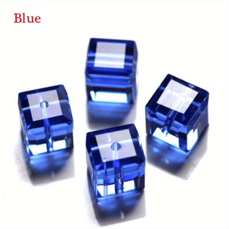 2mm 3mm 4mm AB Color Cube Faceted Czech Crystal Bead Loose Spacer Square  Glass Beads For DIY Jewelry Making Findings 189-98pcs