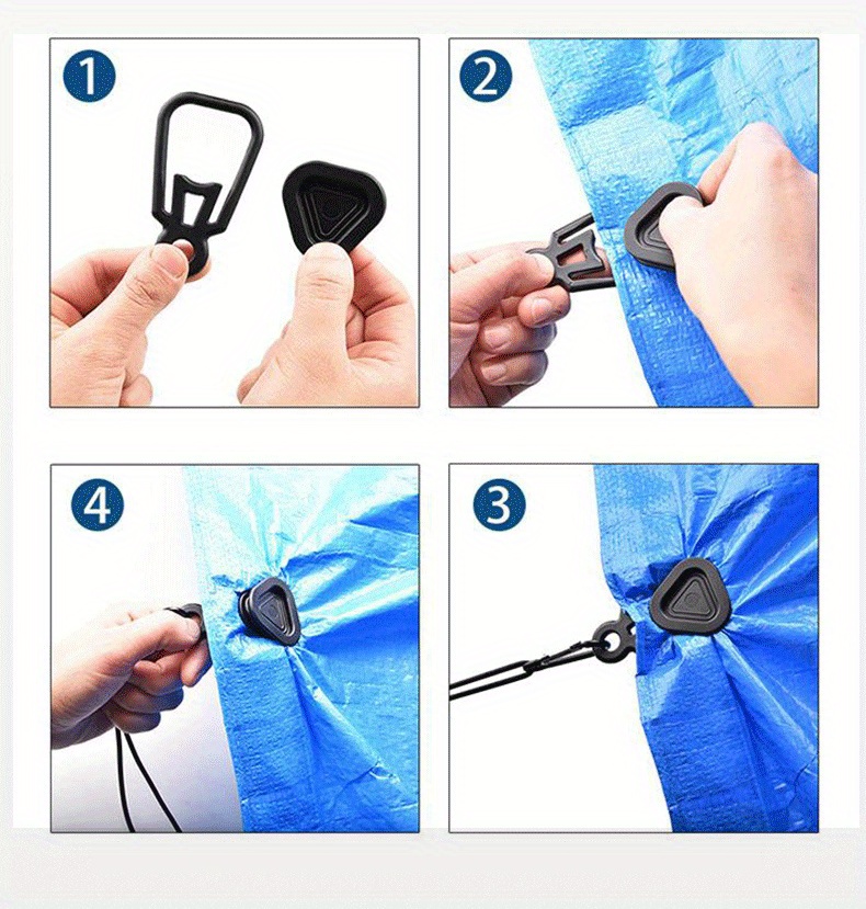 Outdoor Camping Tent Clip Beach Shade Pergola Drawstring - Temu